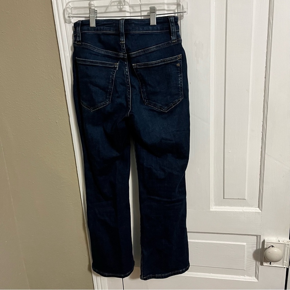 Madewell Curvy Kick Out Jeans Dark Wash 24P 24 Petite Q - Picture 3 of 11